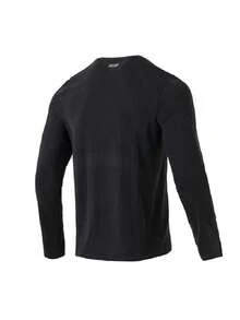 Under Armour Men's UA TRAIL RUN Wool LS-BLK Soft Fitted Comfortable Long Sleeve T-Shirt 6001834-001 - Black - View 2