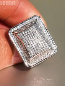 1pc Elegant Cubic Zirconia Ring For Women, Wedding Engagement Party Jewelry, Valentine's Day Gift - 1# - View 8