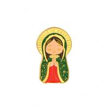 Cute Christian Figure Enamel Pins, Jesus Virgin Mary Lapel Pin, Religious Metal Brooch For Backpack Clothing Badge, Lovely Gift For Believers - Multicolor - View 16