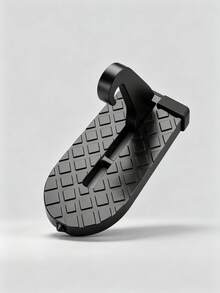 1pc Car Door Aluminum Alloy Foot Pedal With Built-In Window Breaker, Multi-Functional Anti-Slip Climbing Step, Can Be Clipped To Car Door To Assist Climbing Onto Roof, Universal Fit For Most Car Models, Dual Practical Functions Of Car Window Breaking And Roof Climbing - A - View 12