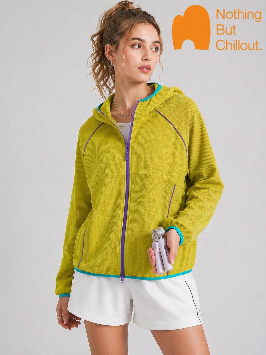 Jaket Hoodie Rajut NBCT, Tersedia Berbagai Warna, Potongan Longgar, Jaket Olahraga Serbaguna untuk Mendaki, Berkemah, dan Aktivitas Lainnya - Aurora Hijau - View 1