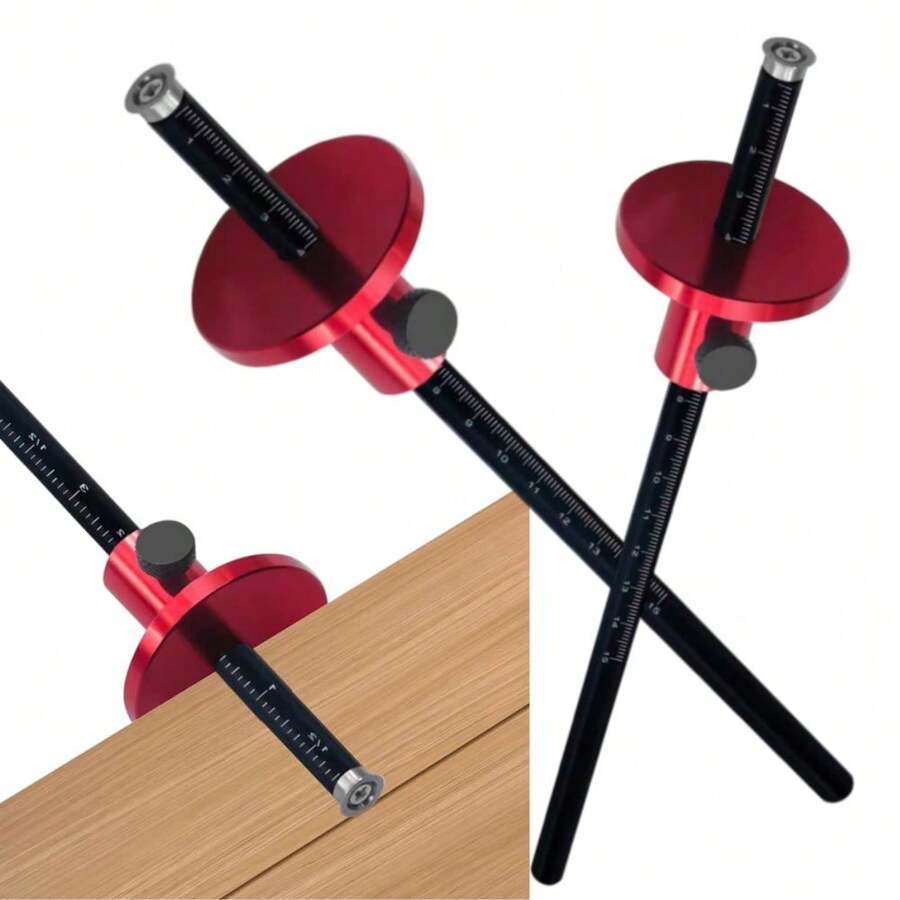 Aluminum Alloy Marking Gauge, Universal Woodworking Marking Tool, Woodworking Marking Tool, With Dual Scales, Measuring Tool, Parallel Line Drawing Ruler, Suitable For Precise Woodworking, Woodworking, And DIY Projects