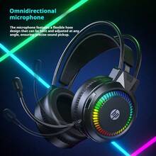 HP Wired Keyboard Mouse Headphone RGB Backlight 87Keys Game Esports Computer Peripherals Gasket Office Gaming Keyboards For PC Desktop Computer Windows Laptop - View 5