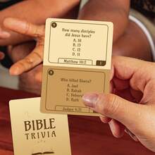 Bible Trivia Card Game, 55‑Piece Faith‑Based Quiz Game For 2+ Players, Fun Family Table Game For Christmas & Halloween Gathering, Ideal Church Night Activity, Meaningful Holiday Gift For Faith‑Lovers - Multicolor - View 5