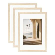 Mosearon 3pcs/1pc Solid Wood Photo Frame - A3, A4, 30x40CM, Multiple Sizes. Home Decor Photo Frame - Can Be Hung On Wall Or Placed On Table. Perfect For Portraits, Landscape Photos And Birthday Photos. Great Gift For Friends. - Solid Wood Photo Frame - View 62