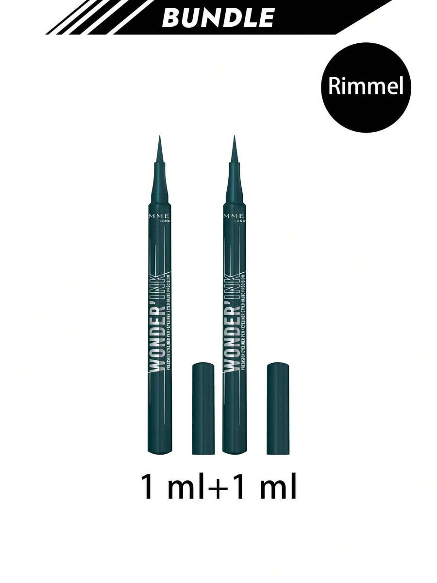 Rimmel [Bundle] Wonder'Ink Precision Eyeliner Pen 004 Velvet Ivy 1 Ml X 2 - 004 Velvet Ivy - View 1