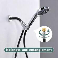 Black PVC Anti-Tangle Anti-Burst Pressure-Resistant Heat-Resistant Shower Hose Soft Tube - Black - View 3