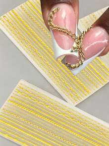 15 Styles 3D Chain Silicone Nail Mold, Multi‑Pattern Mini Gold‑Look Chain Resin Mould, Star Heart Cross O‑Bead Chain Nail Charm Making Tool, DIY Luxury Chain Nail Charms Manicure Tools - Multicolor - View 3