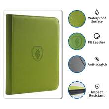 160 Card Capacity | 3" X 4" Card Binder | Double-Sided 4-Pocket Album 20 Pages | PU Leather Zipper Portfolio Suitable For TCG/MTG/Sports Cards - Multicolor - View 5