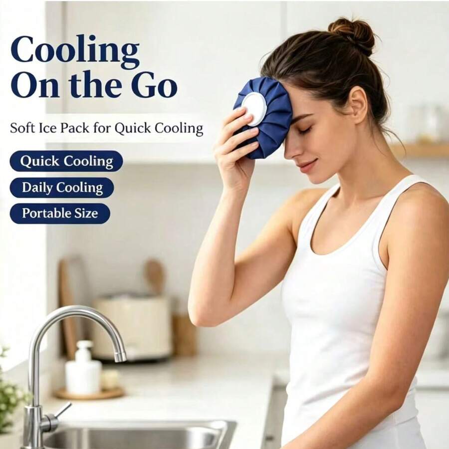 Reusable Soft Ice Pack, Portable Fabric‑Wrapped Cold Compress Pouch, Multi‑Purpose Cooling Bag For Home Outdoor Sports Travel Daily Quick Cool Down - Multi-color - View 1