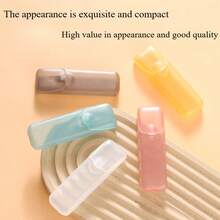 4pcs Small Storage Box Portable Toothpick & Floss Holder - Leak-Proof Travel Case, Transparent Lid Design, Compact & Portable, Suitable For Storing Dental Care Items, Toothpicks, Convenient To Carry, Suitable For Travel, Home, Office - Space Saving. - Multicolor - View 4
