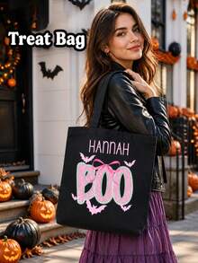 Customized Halloween Gift Bags, Personalized Logo And Pattern Customization, Lightweight Handheld, Convenient For Daily Storage, Suitable For Holidays, Store Packaging, Multi-Scenario Use - Multicolor - View 2