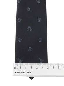 ZLQ&GOU 1 PC Dual-Color Optional Pirate Element Jacquard Pattern Tie, Punk Theme Halloween Party Men's Personalized Outfit Decorative Tie - Multicolor - View 5