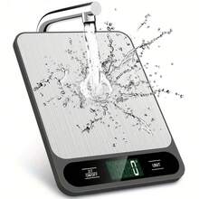 SOKANY 高精度數位廚房秤,2顆AAA電池供電,多單位可切換,高解析度LCD螢幕,不鏽鋼表面,防水防塵,耐用。居家烘焙與烹飪必備。 - B - 查看 11
