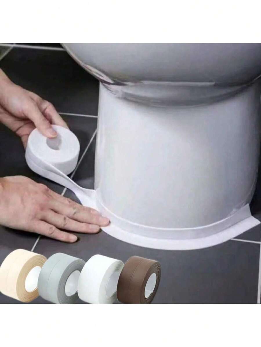1 pc Selotip Sealant PVC Tahan Air dan Anti Jamur, Selotip Caulking Self-Adhesive untuk Dapur & Kamar Mandi, Dekorasi Rumah Kamar Mandi, Dekorasi Musim Gugur, Kembali ke Sekolah - MultiWarna - View 1