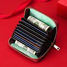European And American Fashion Accordion Card Holder Women's ID Card Pouch Large Capacity Multi-Slot Coin Purse - Multicolor - View 5