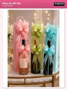 30/10/5pcs Organza Bows/Snowflake Ribbons, Colorful Handmade Bows, Suitable For Gift Wrapping, Party, Wedding, Birthday, Easter, Valentine's Day, Back To School, Holiday Decoration, Gift Basket, Floral Arrangement And Festival Celebration - Multiple Styles - View 4