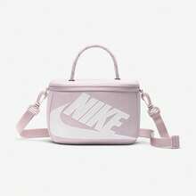 Tas tangan Nike berkapasitas kecil 2,4L, gaya sporty sederhana, desain kotak sepatu, penyimpanan praktis, tas selempang kain modis, warna pink dan ungu. - merah muda ungu - View 2