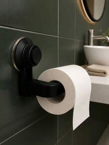 2/1pc Strong Suction Cup Toilet Paper Holder, Space-Saving Toilet Paper Storage Rack, Reusable Suction Cup Design, Suitable For Bathroom/Shower, Ultra Non-Slip Design, Rust-Proof Plastic Material, Fits All Toilet Paper Sizes - Multicolor - View 7
