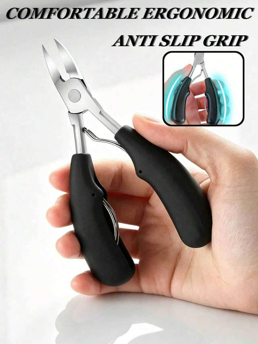 1pc Nail Clipper, Beak-Shaped Pliers, Toe Nail Trimming Tool, Pointed & Slanted Tip Home Tool Set, Easy Operation, Simple To Use - Multicolor - View 1