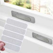 Drain Hole Anti-Mosquito Stickers Screen, Window Mosquito Net, Embroidered Cloth Stickers, Mosquito Repellent Patches, Keep Your Home Free Of Bugs With Grid Repair Stickers & Window Drainage Hole Accessories - Multiple Styles - View 1