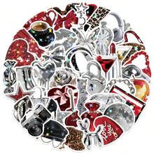 50PCS Silver Millennium Flash Film Graffiti Stickers - 1 Set/50 PCS - View 2