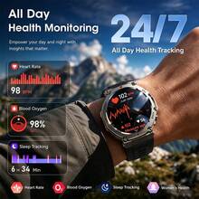 FFYTIEAZ Heavy Duty GPS Outdoor Sports Smart Watch T-RX 3 Ultra, Durable, 1.43" Ultra-Clear AMOLED Touch Screen, L1+L5 Dual-Band Positioning Support Wireless Calling And Compass Function, Altimeter Barometer, 5ATM Waterproof Watch, 170+ Sports Modes, Fitness Tracker, High-Quality Anti-Scratch Anti-Drop Watch, Compatible With IOS/Android, 500mAh Battery Capacity, Best Holiday Gift - View 6