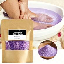1/2/3pcs Lavender Bath Salts - 80g/2.83oz Each Bag - Essential Oil & Herbal Ingredients - Relaxing & Refreshing Bath Salts For Everyone - Various Style - View 1