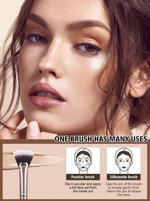 18/34Pcs Complete Cosmetic Tool Kit, 18Pcs Soft Synthetic Makeup Brushes For Face & Eye Makeup,Soft Makeup Sponges & Triangle Powder Puffs, Versatile Makeup Accessories For Foundation,Eyeshadow, Suitable For Daily Makeup Application - Brown - View 4