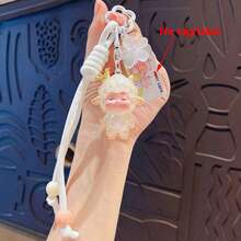 1pc Cartoon Crown Pouting Sheep Keychain, Cute Little Sheep Bag Charm Car Key Ring Small Gift - Multicolor - View 11