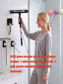 Glass Squeegee Suitable For Daily Home Use - Splicing Rod Rotating Type - View 14