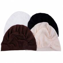 1pc Women's Super Elastic Soft Mesh Headwrap Cap, Breathable Comfortable Underscarf - One Size Fits All - View 8