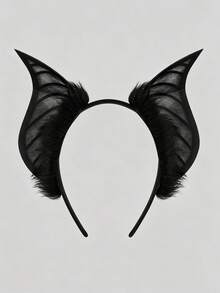 1pc New Realistic Bat Ear Headband Halloween Cosplay Party Costume Headpiece Accessory - Multicolor - View 2