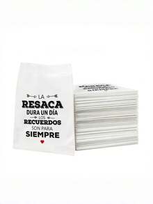 100 PCS Wedding Favor Hangover Kits, Spanish Bachelorette Party Gift Bags - View 5