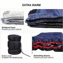 Camping Sleeping Bag Storage Bag - Navy Blue With 2lbs Filling - View 4