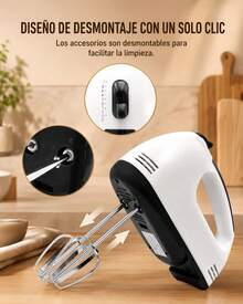7-Speed Hand Mixer, Turbocharged Hand Mixer, Kitchen Mixer Includes 4 Mixing Beaters - Multicolor - View 6