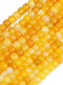 1 Strand 7x8/9x10mm Natural Multi Color Agate Beads Type Barrel Shape Loose Spacer For DIY Handmade Jewelry Making Necklace Gift - Multicolor - View 4