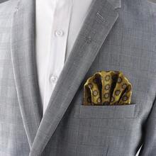 ZONFAZ 1 Buah Sapu Tangan Saku Pria Motif Paisley dengan Sisipan Lurus (Versi Tebal), Sapu Tangan Saku Longgar untuk Pengantin Pria, Pengiring Pengantin, dan MC Jas Tuxedo - MultiWarna - View 2