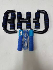 Fitness Set, Small Home Fitness Equipment Jump Rope, Grip Ab Roller Muscle - Multicolor - View 8