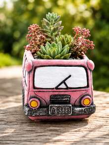 Vintage Creative Car Planter Garden Plant Succulent Planting Pot Desktop Flower Pot Cactus Plant Pot - Multicolor - View 4