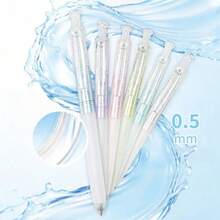 Transparent Minimalist Automatic Pencil, Fresh And Elegant Design, 0.5/0.7mm Lead, No Sharpening Required, Suitable For Students - Multicolor - View 5