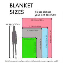 1PC Christmas Tree And Gift Box Printed Blanket - Made Of Soft, Fluffy Flannel, Perfect For A Sofa Or Bed. Ideal For Holiday Home Decor And Thoughtful Gift Giving - Multicolor - View 3