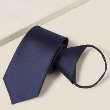 1pc Solid Color Casual Street Office Polyester (Polyester) Burgundy Black Fine Check Necktie For Men And Women All Seasons - Multicolor - View 7