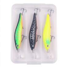 HENGJIA 3pcs/Box Slow Sinking Minnow Lure 13.5cm-15.6g Jerkbait Bass Pike Carp Wobbler Swimming Lure Artificial Fish Bait - Multicolor - View 11