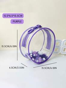 1 Set Cotton Doll Storage Bag, PVC Thickened High Transparency Doll Bag, 15cm Cute Cartoon Doll Storage Display Dust-Proof Hanging Bag, Transparent Q-Version Round Head Walking Doll Bag, Suitable For Data Cable Storage, Earphone Accessories Storage, Waterproof Bag - View 16