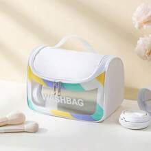 Portable Handheld Mother & Baby Travel Storage Bag, PVC Transparent Visible Toiletry Bag, Baby Bath & Care Products Organizer Bag, Suitable For Home And Outdoor Use - Multicolor - View 11