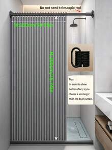 High-End Foldable Screen, No Drilling Installation, Suitable For Living Room, Bedroom, Bathroom And Wardrobe. Provides Light Blocking, Dust Protection And Privacy. Adopting Modern Minimalist Luxury Style, These Foldable Fabric Screens Are Easy To Store, Making Them Versatile Home Decor Items. - ZDL-1 - View 13