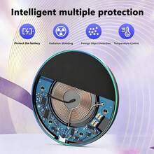 Portable Fast Wireless Charger, Compatible With IPhone 15W Fast Charger, Compatible With IPhone 17/16/15/14/13/12, Compatible With Samsung Series, Portable Phone Charger - Multicolor - View 7