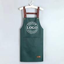 Customized Barber Apron, Customized Barber Cape, Personalized Barber Cape With Logo, Printable Barber Shop Logo Pattern And Text, Professional Durable Lightweight Breathable Neutral Home Salon Apron, Customized Barber Shop Home Salon Customer Cape With Customized Text And Logo, Durable And Easy To Clean, Suitable For Thanksgiving, Christmas Gifts, BBQ, Home Kitchen, Commuting, Customized Work Apron - Multicolor - View 6
