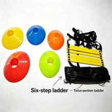 1pc Football Training Agility Ladder Soft Rope Ladder Agility Ladder Set Fitness Training Basketball Training Equipment - Multicolor - View 9